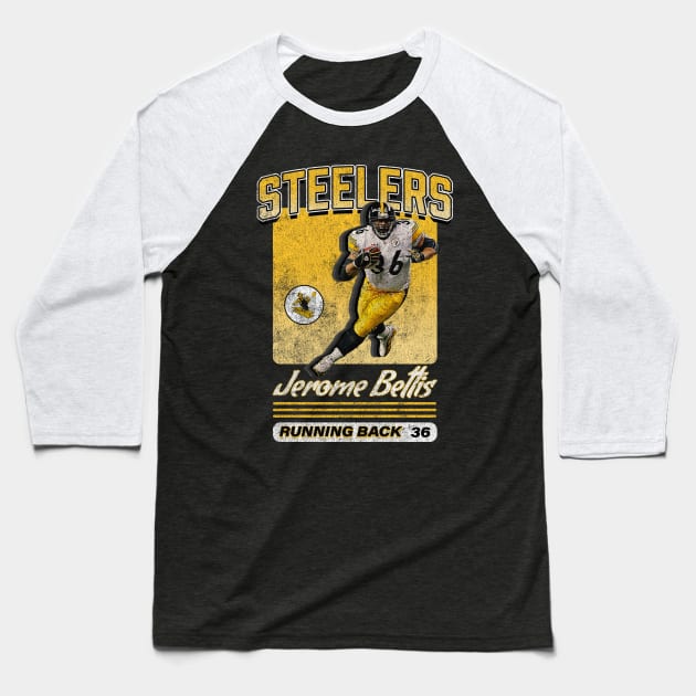 Jerome Bettis Baseball T-Shirt by KC Designs